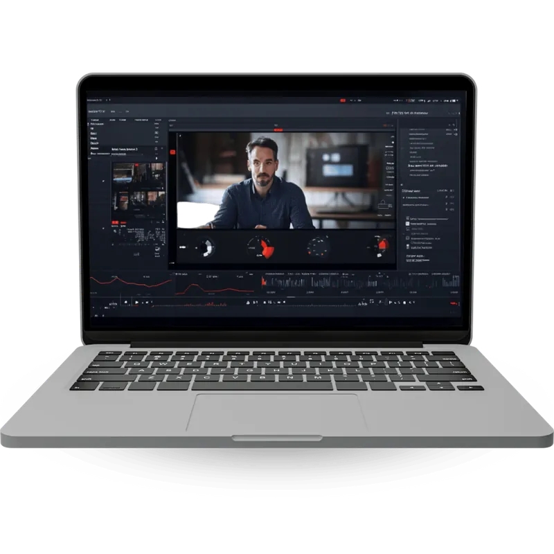 Laptop mit Videokurs zur Stromspeicher-Arbitrage