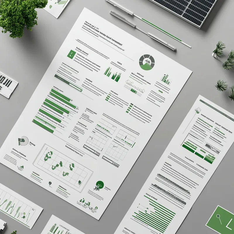 Datenblätter und Auswertungen zu einer Solaranlage